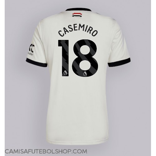 Camisa de time de futebol Manchester United Casemiro #18 Replicas 3º Equipamento 2024-25 Manga Curta